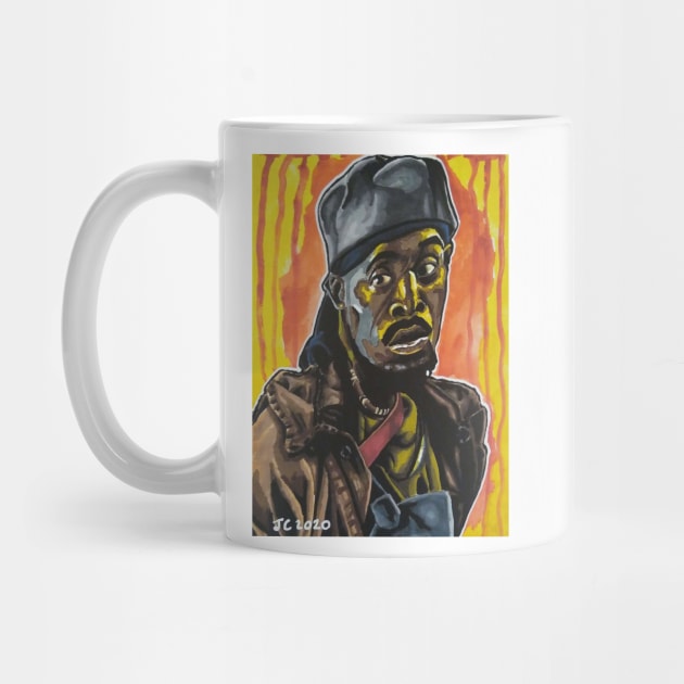 The Wire - "Man Got To Have A Code" Omar Little portrait (original) by StagArtStudios